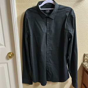 Armani Exchange button down, size L